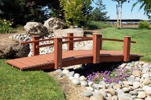 buy Hand Made 100% ChoiceDek or Trex Bridges For Gardens, Paths, & Ponds